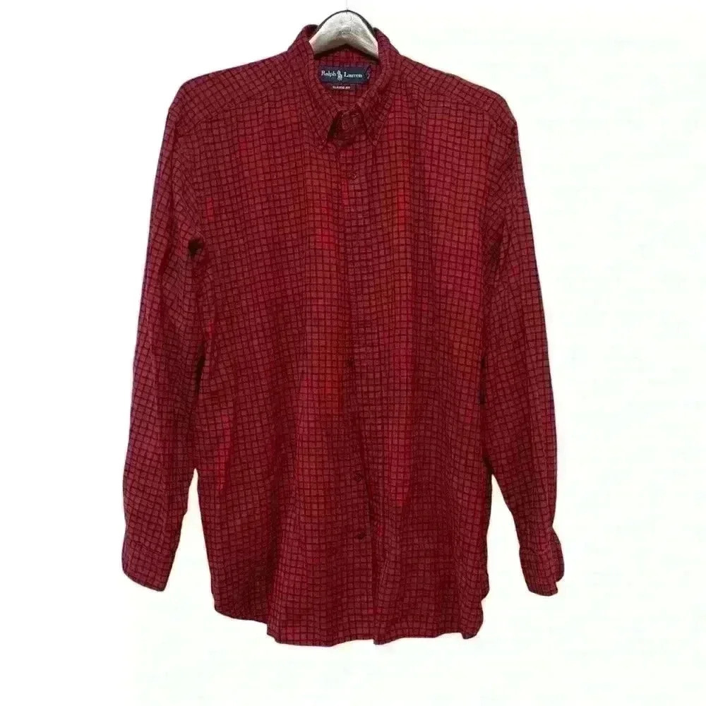 RALPH LAUREN CLASSIC PERFORMANCE FLANNEL PLAID SHIRT MENS SIZE 2XB $168